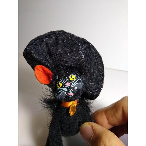 Annalee Black Cat Artist Doll Halloween 5 Inch Hand Painted 2011 - Picture 3 of 4